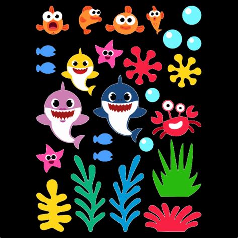 BABY SHARK Edible Image, Baby Shark Cake Topper, Baby Shark With