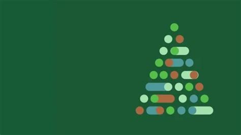 Animation of christmas tree over green b... | Stock Video | Pond5