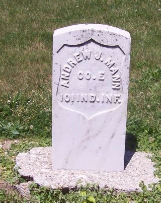 Pvt Andrew Jackson Mann Find A Grave Memorial