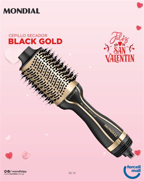 CEPILLO SECADOR MONDIAL ES 15 BLACK GOLD BIVOLT Mi Tienda Vision