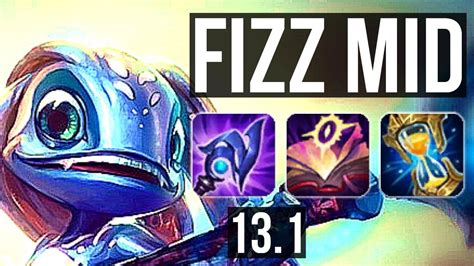 FIZZ Vs YI MID Rank 2 Fizz 8 Solo Kills Dominating KR