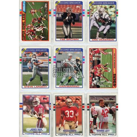 Topps Football Complete Set In Pages Steel City Collectibles