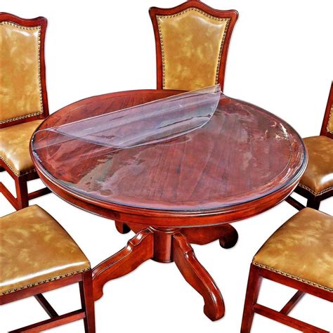 32 Inch Diameter Round Table Top Protector Clear Plastic