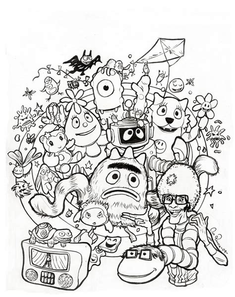 yo gabba gabba coloring pages Archives