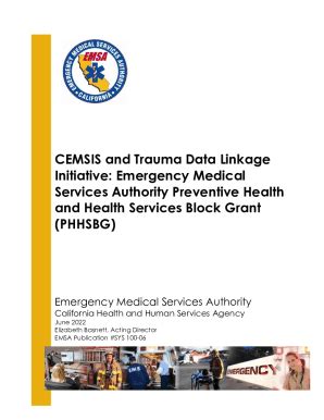 Fillable Online Emsa Ca Statewide Emergency Medical Services Data