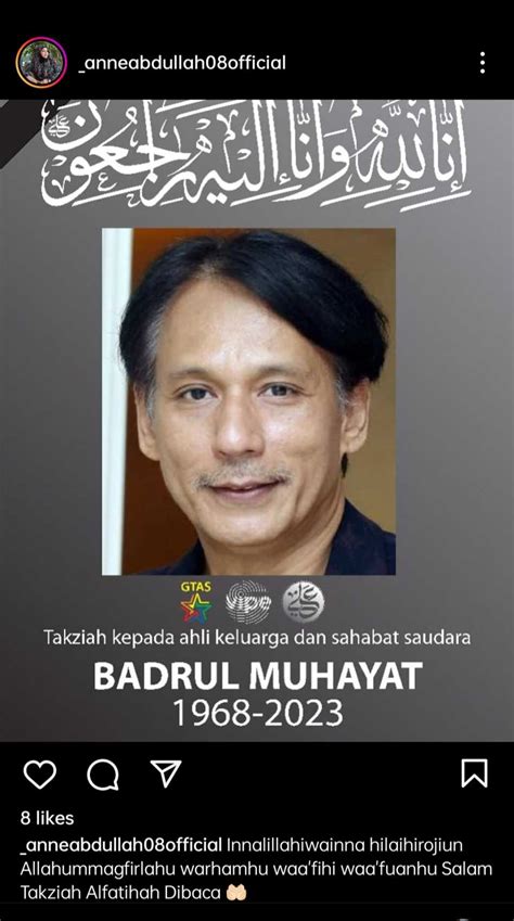 Salam Takziah Badrul Muhayat Kembali Kepada Pencipta Caridotmy