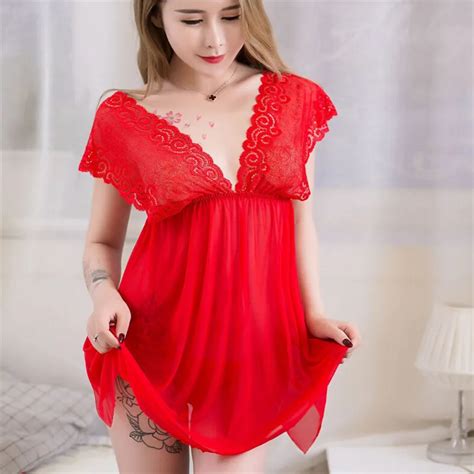 Sexy Open Babydoll Lingerie Erotic Hot Sex Costume Floral Lace Short