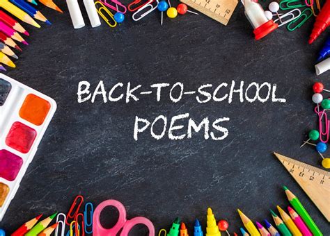 Back To School Poems Resources Surfnetkids