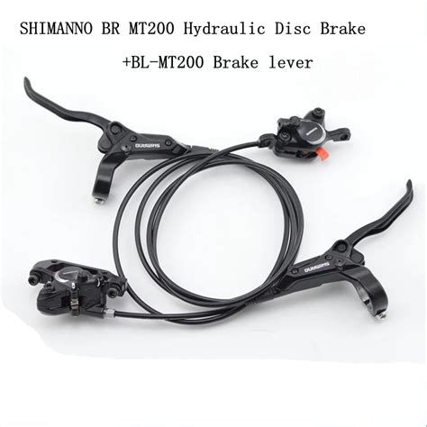 Shimano Br Mt200 Hydraulic Disc Brake Set Front 750mm And Rear 1350mm