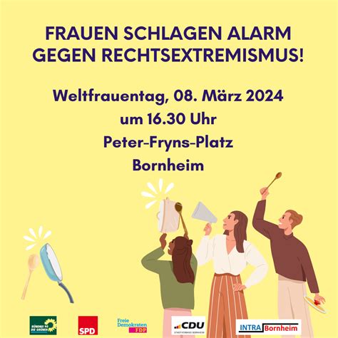 Frauen Schlagen Alarm Gegen Rechtsextremismus Finger Weg Von