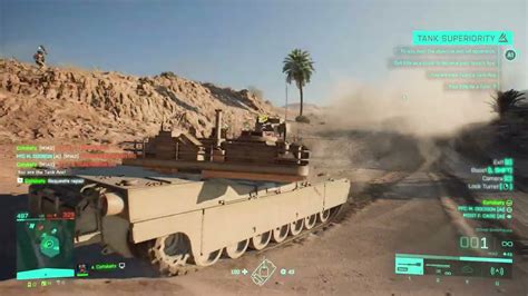 Battlefield 2042 Portal Gameplay Tank Superiority El Alamein M1a2 Abrams Tank Gameplay Youtube