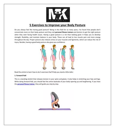 Ppt 5 Exercises To Improve Your Body Posture Powerpoint Presentation