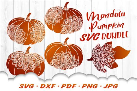 Pumpkin SVG Bundle Fall Mandala SVG