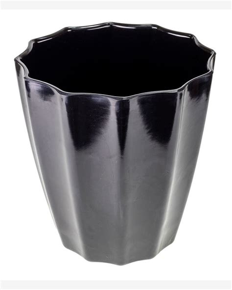 Riachuelo Vaso Melamina Fresia 26 Cm Preto Hauskraft