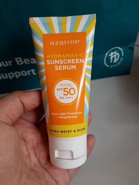 Azarine Sunscreen SPF 50 Kesehatan Kecantikan Kulit Sabun Tubuh