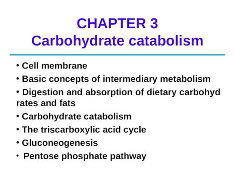 Ppt Carbohydrate Catabolism Dokumen Tips