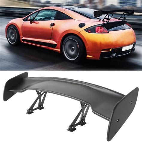 46” Rear Trunk Spoiler Wing Adjustable Gt Style Matte For Mitsubishi