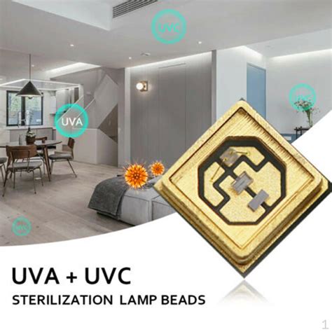 Pcs Deep Uv Led Lampe Perle Chips Nm Uvc Led Smd