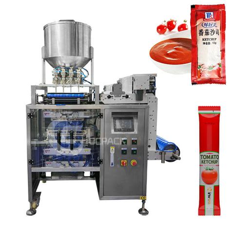 Multi Lane Vertical Tomatoes Paste Ketchup Automatic Liquid Pouch Stick