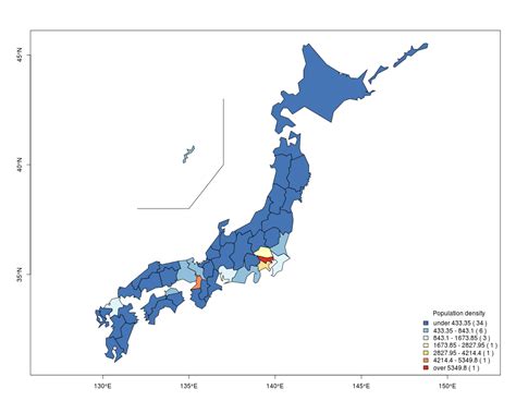 Population Map Of Japan Interactive Map