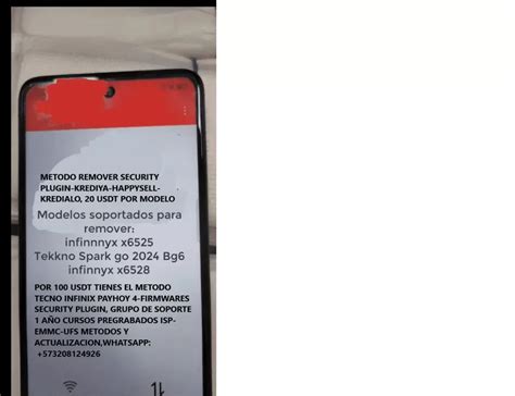 INFINIX HOT 40I X6528 REMOVER SECURITY PLUGING MDM METODO A LA VENTA