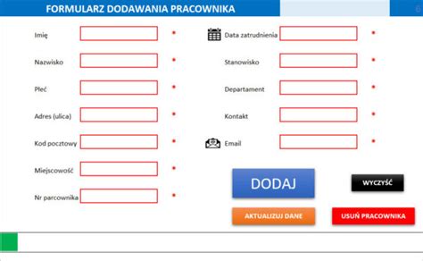 Nowoczesny Formularz Do Wprowadzania Danych Zarz Dzanie Wpisami