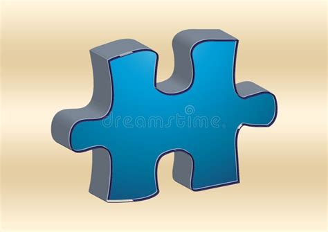 3d Blue Puzzle Piece Stock Illustration Illustration Of Inspiration