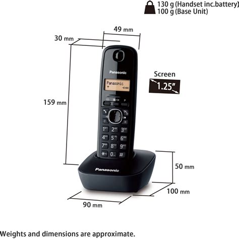Panasonic KX-TG1611 telefon bezprzewodowy DECT (łatwy w użyciu, książka ...