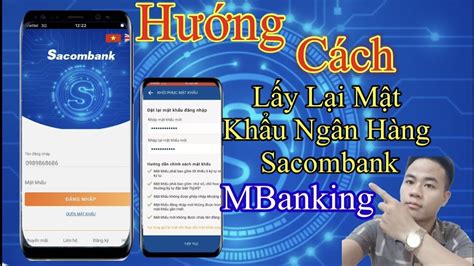 Hướng Dẫn Cách Lấy Lại Mật Khẩu Ngân Hàng Sacombank MBanking YouTube