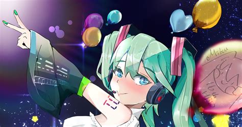 初音ミク 🎵💚初音ミク💚🎵 Seanのイラスト Pixiv