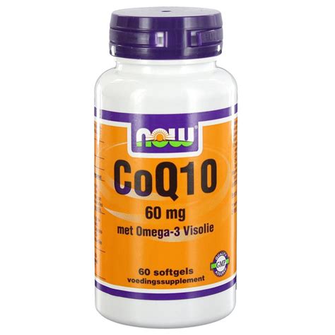 Koop Coq10 60 Mg Met Omega 3 Visolie 60 Softgels Now Foods Co En