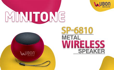 Ubon Sp Watt Truly Wireless Bluetooth Portable Speaker Red