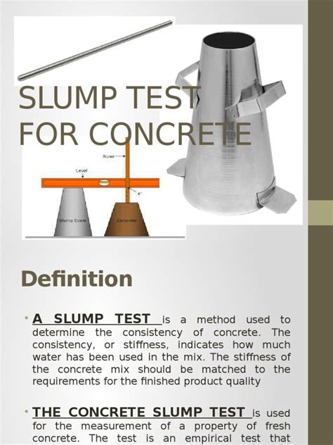 Slump Test For Concrete Pdf Concrete Engineering