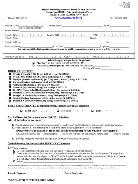 Maine Medicaid Prior Rx Authorization Es Doc Template Pdffiller