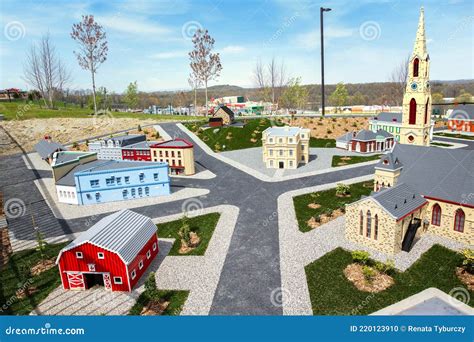 Goshen, NY - April 24 2021: View Of NY Landmarks Built Out Of LEGO Bricks At Miniland In ...