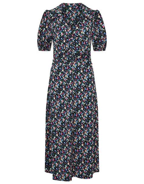 Monsoon Floral Print Jersey Midi Dress Black Monsoon21042561 £5983 Monsoon Clothing