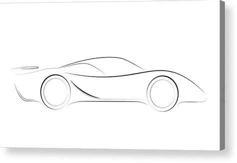 Sports Car Drawing Outline at PaintingValley.com | Explore collection ...