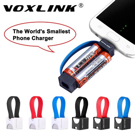 Voxlink Mini Portable Micro Usb Charger Cable Smallest Emergency 2 Aa