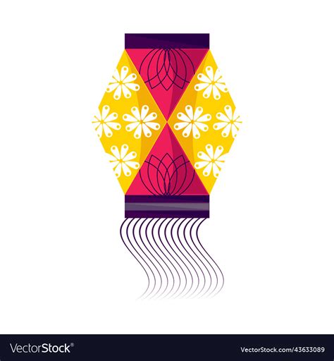 Diwali Lantern Icon Royalty Free Vector Image Vectorstock