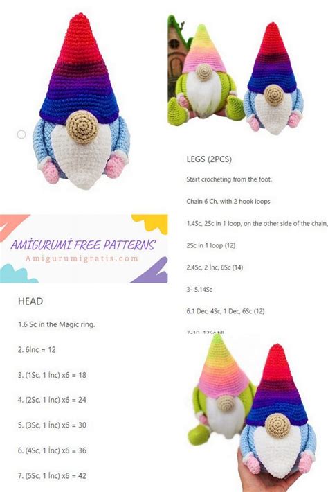 Amigurumi Christmas Gnome Free Pattern Amigurumi Artofit