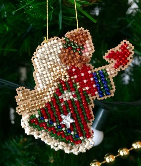 Pin By KARIN NORDNES On Jul Cross Stitch Christmas Ornaments Beaded