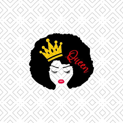 Black Queen Svg Melanin Svg Black Girl Svg Afro Girl Svh Inspire Uplift