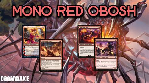 One Drops Deck Mtg Modern Mono Red Obosh With Crimson Vow Cards