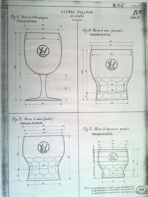 plans d archives du matériel roulant CIWL à diverses époques How to