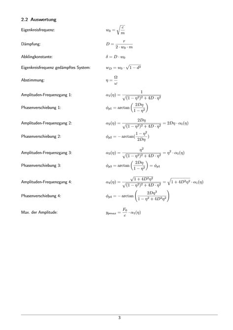 Solution Formelsammlung Maschinendynamik Pdf Studypool