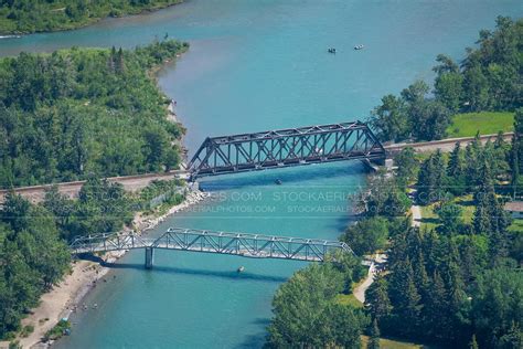 Aerial Photo Bowness Railway Bridge