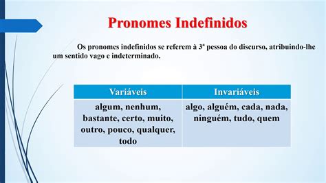 O Que é Pronome Indefinidos - 5