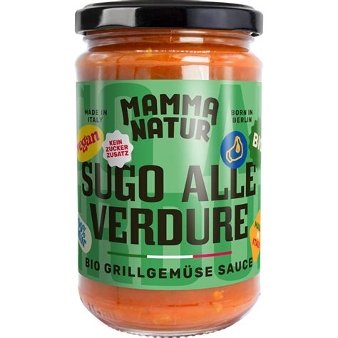 MAMMA NATUR Sugo alle verdure Bio Bio Grillgemüse Sauce 6 x 280g