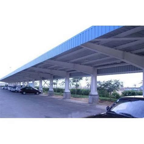 Mild Steel Cantilever Car Parking Shed Thickness 10 15 Mm At Rs 250