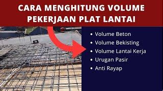 Cara Menghitung Volume Plat Lantai Bekisting Beton Besi Doovi